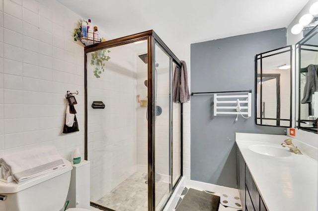 6644 66th Way, West Palm Beach, FL 33409 - full bath with toilet, vanity, and a shower stall