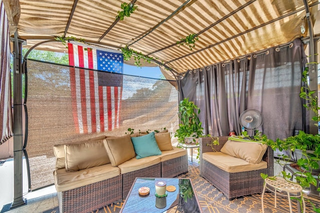 6644 66th Way, West Palm Beach, FL 33409 - view of patio with outdoor lounge area