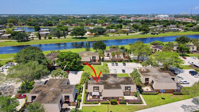 6644 66th Way, West Palm Beach, FL 33409 - aerial perspective of suburban area with a large body of water