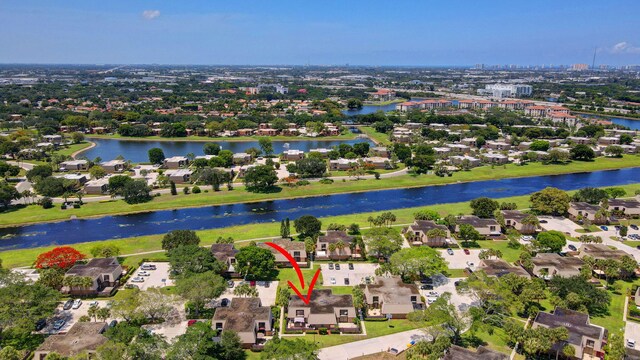 6644 66th Way, West Palm Beach, FL 33409 - aerial perspective of suburban area featuring a nearby body of water