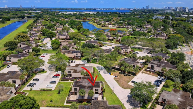 6644 66th Way, West Palm Beach, FL 33409 - aerial perspective of suburban area with a large body of water