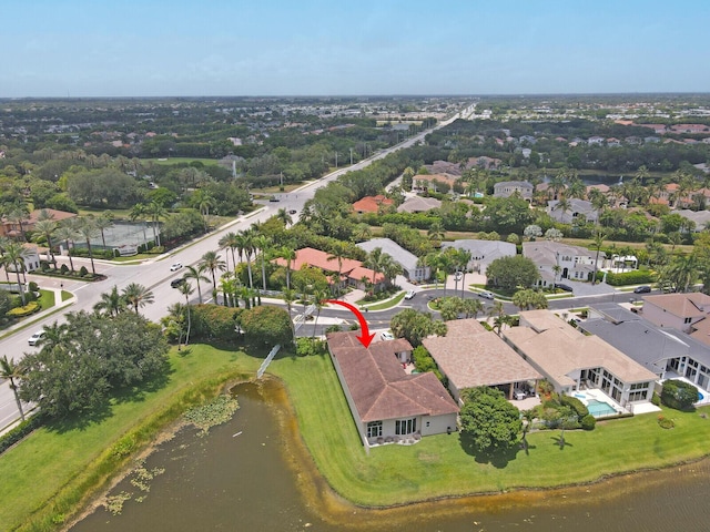 6468 Polo Pointe Way, Delray Beach, FL 33484 - aerial overview of property's location featuring a nearby body of water and nearby suburban area