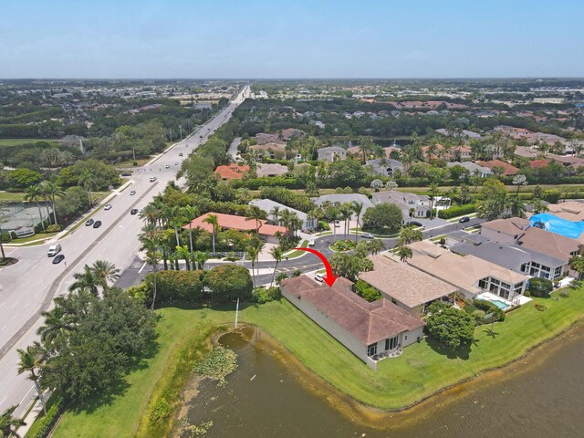 6468 Polo Pointe Way, Delray Beach, FL 33484 - aerial view of property's location featuring a large body of water and nearby suburban area