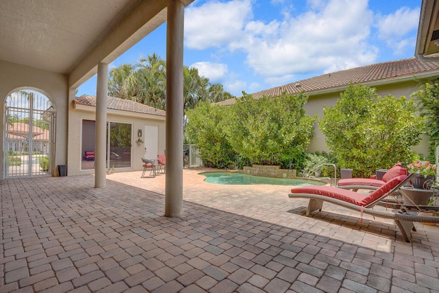 6468 Polo Pointe Way, Delray Beach, FL 33484 - view of patio featuring an outdoor pool
