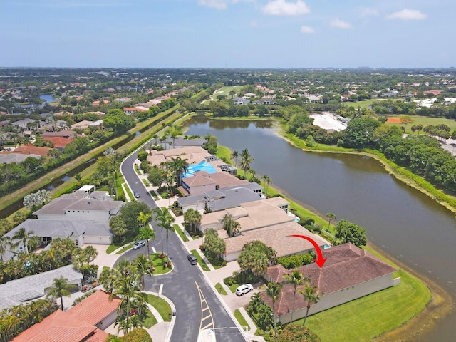 6468 Polo Pointe Way, Delray Beach, FL 33484 - aerial view of property's location with a nearby body of water and nearby suburban area