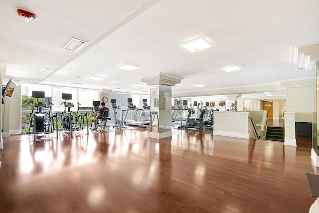 16711 Collins Ave Unit 1906, Sunny Isles Beach, FL 33160 - workout area with wood finished floors