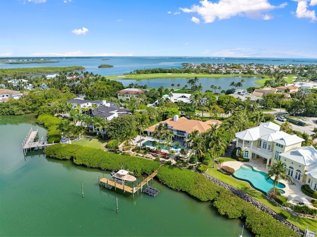 6460 SE Harbor Cir, Stuart, FL 34996 - aerial view of residential area with a large body of water