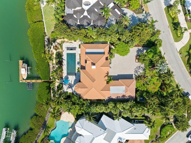 6460 SE Harbor Cir, Stuart, FL 34996 - aerial view of a pool