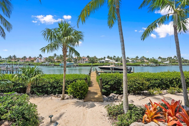 6460 SE Harbor Cir, Stuart, FL 34996 - water view featuring a boat dock