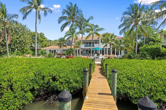 6460 SE Harbor Cir, Stuart, FL 34996 - dock area featuring a water view
