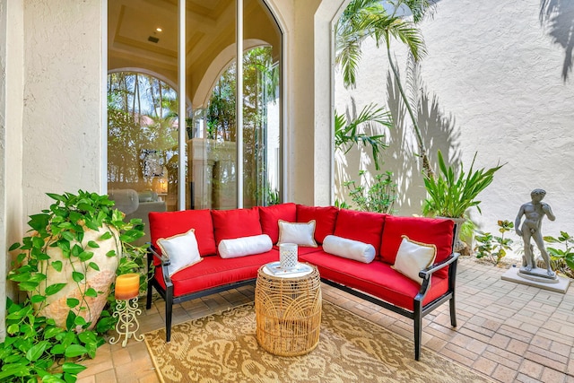 3628 S Ocean Blvd, Highland Beach, FL 33487 - view of patio / terrace featuring outdoor lounge area