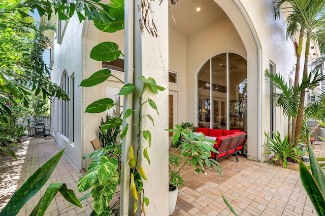 3628 S Ocean Blvd, Highland Beach, FL 33487 - view of patio featuring outdoor lounge area