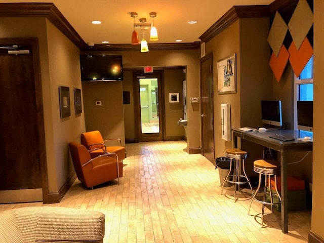 855 Marina Del Ray Ln Unit 2, West Palm Beach, FL 33401 - community lobby featuring crown molding