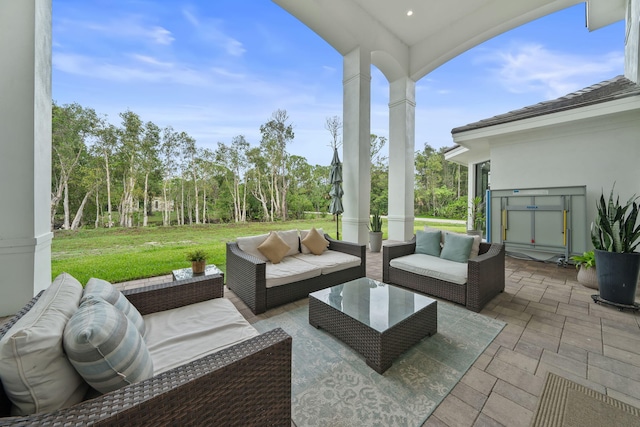 7887 150th Ct N, Palm Beach Gardens, FL 33418 - view of patio with an outdoor hangout area