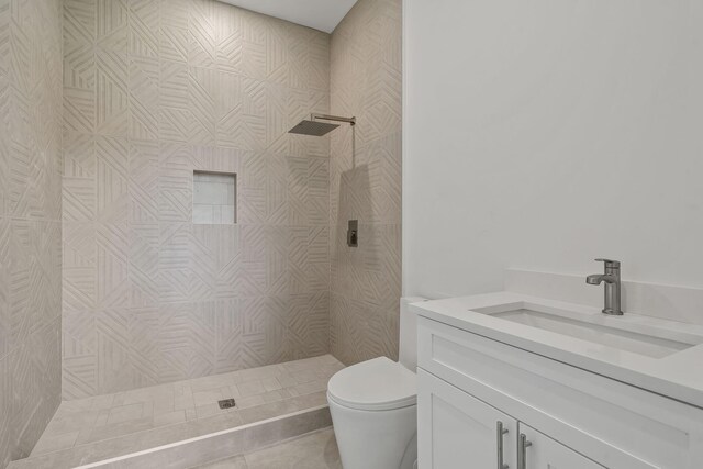 7887 150th Ct N, Palm Beach Gardens, FL 33418 - bathroom with vanity, tiled shower, and toilet
