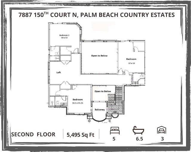 7887 150th Ct N, Palm Beach Gardens, FL 33418 - home floor plan