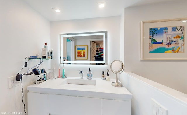 1340 S Ocean Blvd Unit 308, Pompano Beach, FL 33062 - bathroom featuring vanity