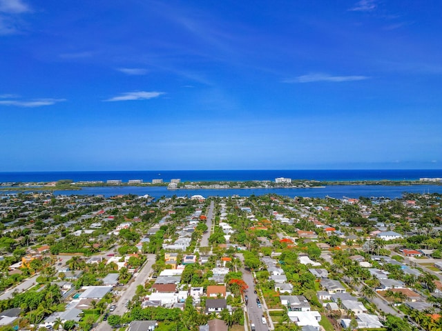 230 Princeton Dr, Lake Worth Beach, FL 33460 - aerial perspective of suburban area with a nearby body of water