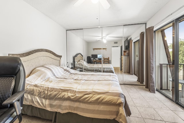 2513 25th Ln, Palm Beach Gardens, FL 33418 - bedroom with access to outside and a ceiling fan