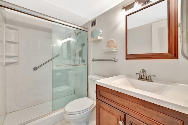 328 N Ocean Blvd Unit 404, Pompano Beach, FL 33062 - full bath featuring a shower stall, vanity, and toilet