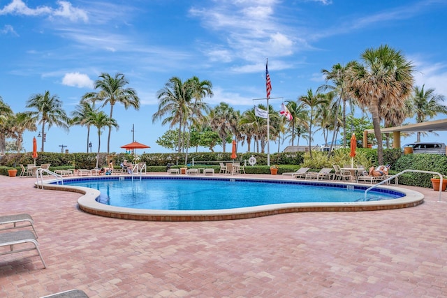 328 N Ocean Blvd Unit 404, Pompano Beach, FL 33062 - community pool with a patio