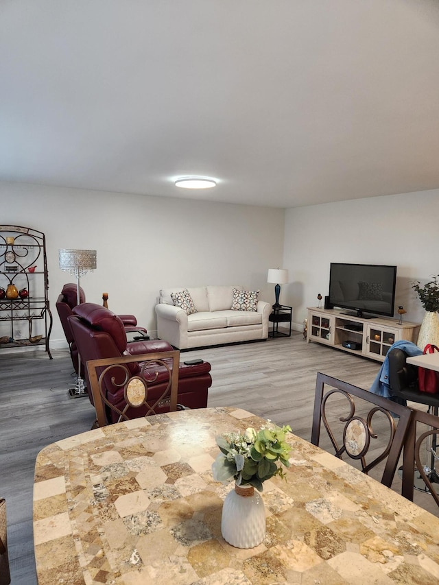 302 Wellington Unit B, West Palm Beach, FL 33417 - dining area featuring wood finished floors