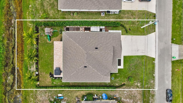 3974 SW Jarmer Rd, Port Saint Lucie, FL 34953 - view from above of property with property boundaries highlighted