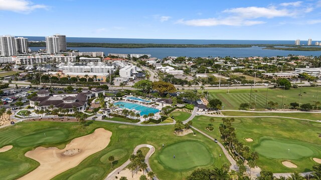 109 Wettaw Ln Unit 103, North Palm Beach, FL 33408 - bird's eye view of a large body of water and a golf course