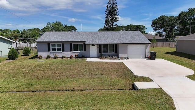 343 SE Husted Ter, Port Saint Lucie, FL 34983 - single story home with driveway, a garage, stucco siding, and roof with shingles