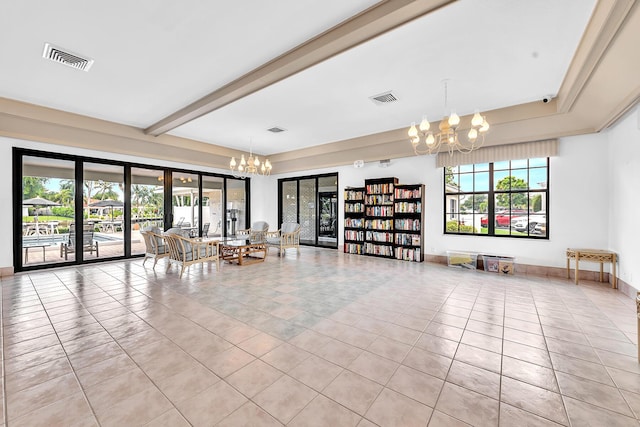 180 Cypress Club Dr Unit 813, Pompano Beach, FL 33060 - common area with a security system and beamed ceiling
