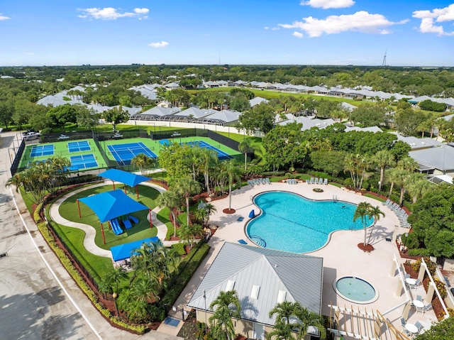 2683 SW Greenwich Way, Palm City, FL 34990 - community pool with view of scattered trees