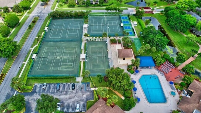 10112 Marwood Pl, Boynton Beach, FL 33437 - aerial overview of property's location with a pool and a large body of water