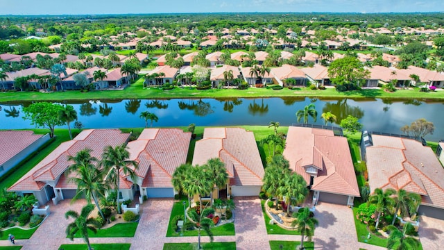 6908 Adriano Dr, Boynton Beach, FL 33437 - aerial view of residential area featuring a nearby body of water