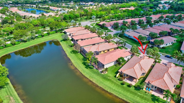 6908 Adriano Dr, Boynton Beach, FL 33437 - aerial view of property's location with nearby suburban area and a nearby body of water