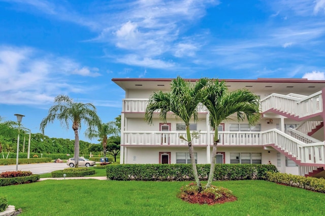 393 Fanshaw J, Boca Raton, FL 33434 - view of property with stairs