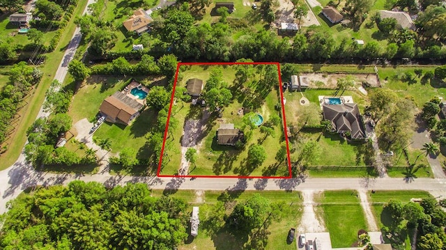 18564 48th Ave N, The Acreage, FL 33470 - aerial view of property's location with property boundaries highlighted