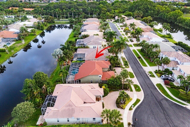 9391 Aqua Vista Blvd, Boynton Beach, FL 33437 - aerial perspective of suburban area with a large body of water