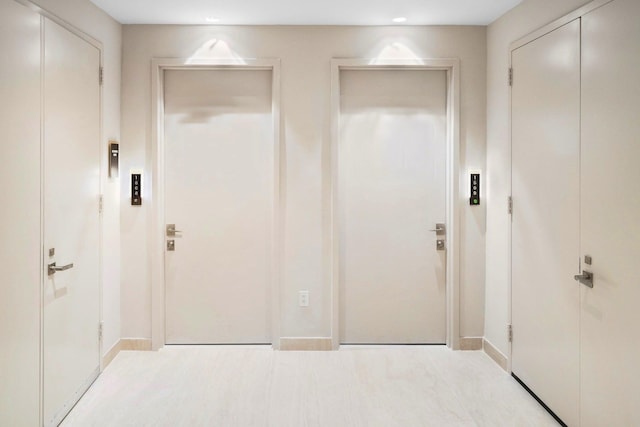 3100 N Ocean Dr Unit H-1608, Singer Island, FL 33404 - foyer featuring baseboards and recessed lighting