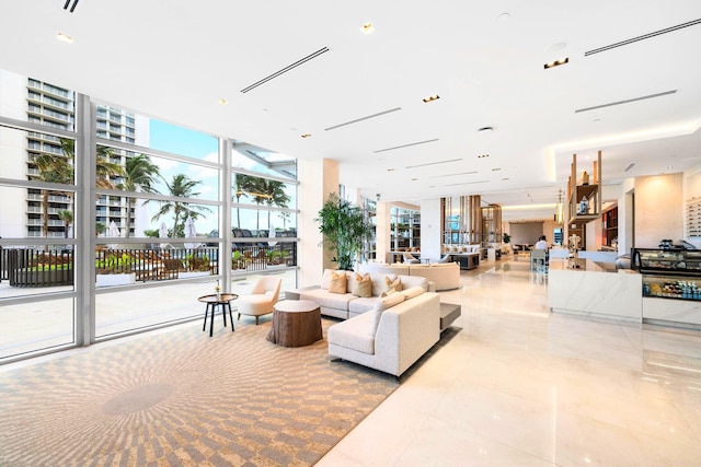 3100 N Ocean Dr Unit H-1608, Singer Island, FL 33404 - community lobby with expansive windows