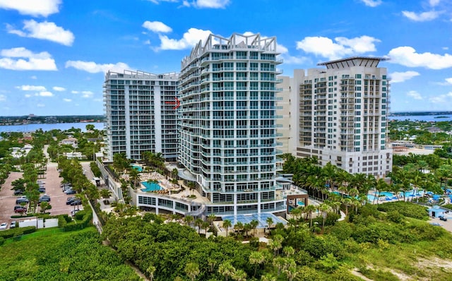 3100 N Ocean Dr Unit H-1608, Singer Island, FL 33404 - view of apartment building / complex with a water view