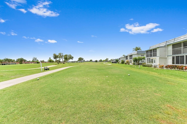 160 Tuscany C, Delray Beach, FL 33446 - view of community featuring a yard and view of golf course