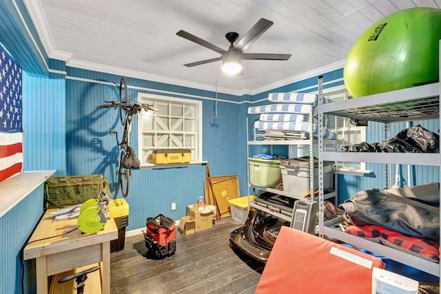16095 121st Ter N, Jupiter, FL 33478 - storage room with ceiling fan