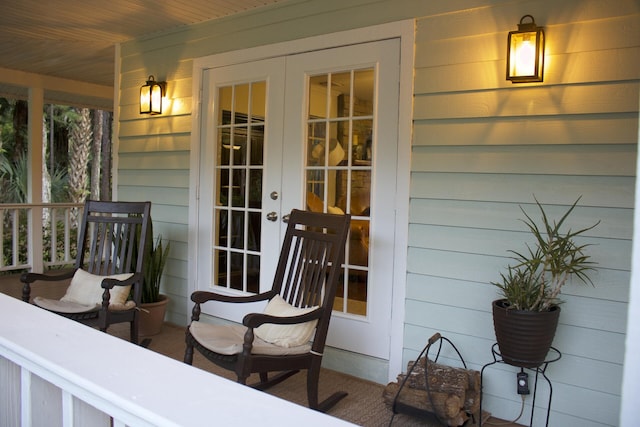 16095 121st Ter N, Jupiter, FL 33478 - wooden porch with french doors