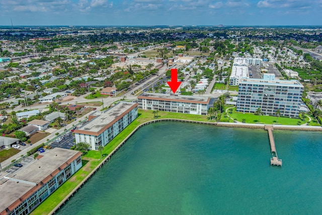 2936 Lake Shore Dr Unit 108, Riviera Beach, FL 33404 - bird's eye view of a large body of water and apartment complex / building