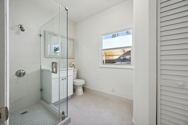 811 Hunter St, West Palm Beach, FL 33405 - full bath featuring a stall shower, toilet, and vanity