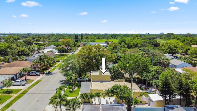 811 Hunter St, West Palm Beach, FL 33405 - aerial view of residential area with a tree filled landscape