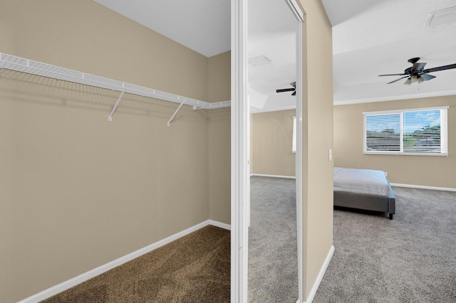 3559 Hudson Ln, Boynton Beach, FL 33436 - spacious closet featuring carpet and ceiling fan