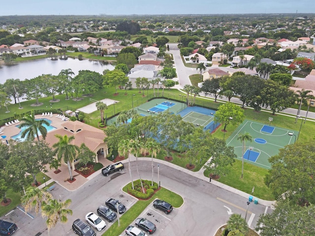 3559 Hudson Ln, Boynton Beach, FL 33436 - aerial view of property and surrounding area with a nearby body of water and a pool