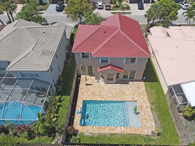 3559 Hudson Ln, Boynton Beach, FL 33436 - aerial view of residential area with a pool