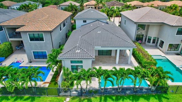 9350 Eden Roc Ct, Delray Beach, FL 33446 - aerial view of residential area with a pool